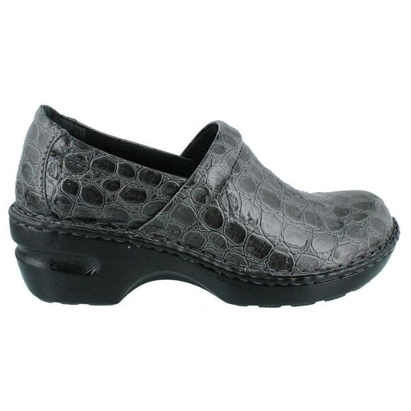 boc Shoes - B.O.C, Peggy casual slip on Clog size 8 in gray crocodile embossed material